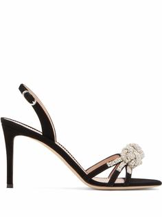 Giuseppe Zanotti босоножки Blossom с кристаллами