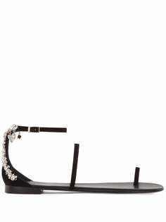 Giuseppe Zanotti сандалии Lynette с кристаллами