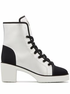 Giuseppe Zanotti двухцветные кроссовки Nidir на каблуке