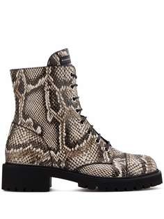 Giuseppe Zanotti ботинки Thora со змеиным узором