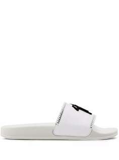 Giuseppe Zanotti шлепанцы Brett с молниями