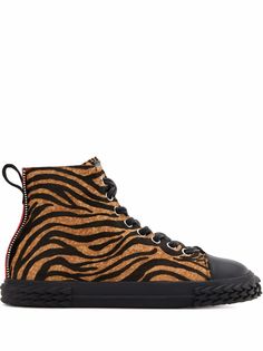 Giuseppe Zanotti высокие кеды Blabber с мехом