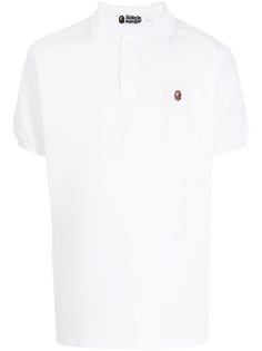A BATHING APE® рубашка поло с короткими рукавами и логотипом