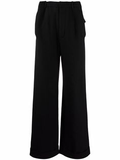 Ann Demeulemeester брюки широкого кроя
