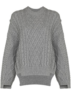Stella McCartney Aran stitch oversized jumper