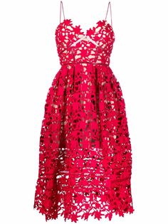 Self-Portrait Azalea guipure lace midi dress