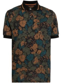 PAUL SMITH рубашка поло с цветочным принтом