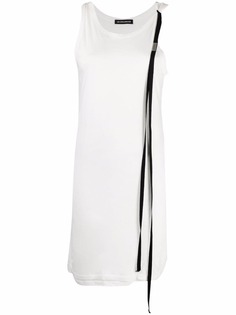 Ann Demeulemeester топ асимметричного кроя с драпировкой