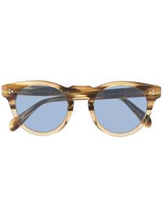 Oliver Peoples солнцезащитные очки Lewen в круглой оправе