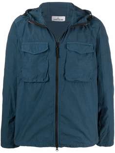 Stone Island куртка с нашивкой-логотипом