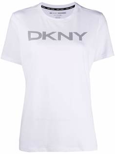DKNY полосатая футболка с логотипом