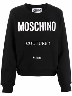 Moschino толстовка с логотипом Couture