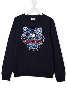 Kenzo Kids толстовка с вышитым логотипом