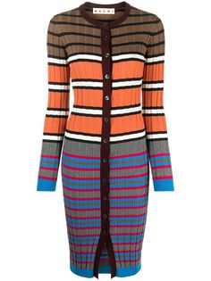 Marni трикотажное платье в полоску