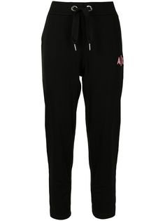 Armani Exchange спортивные брюки с вышитым логотипом и кулиской