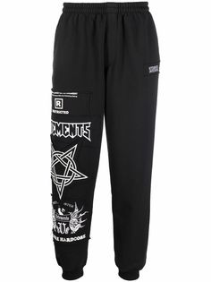 VETEMENTS спортивные брюки с графичным принтом