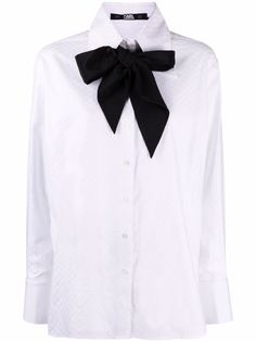 Karl Lagerfeld рубашка с монограммой