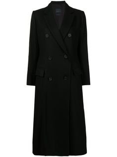 Yohji Yamamoto двубортное пальто миди