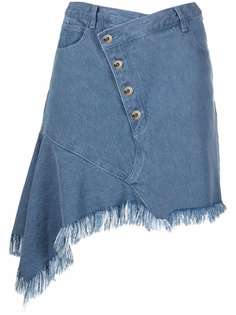 MarquesAlmeida джинсовая юбка с асимметричным подолом