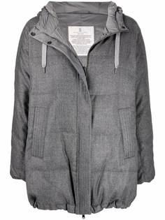 Brunello Cucinelli пуховик с потайной застежкой