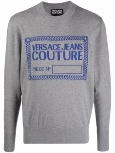 Versace Jeans Couture джемпер с отделкой в рубчик