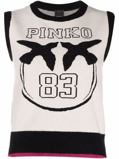 Pinko топ без рукавов с логотипом