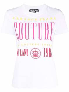 Versace Jeans Couture футболка из органического хлопка с логотипом