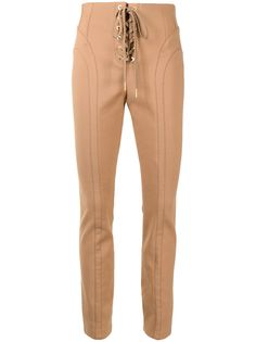 Dion Lee lace-up slim-fit trousers