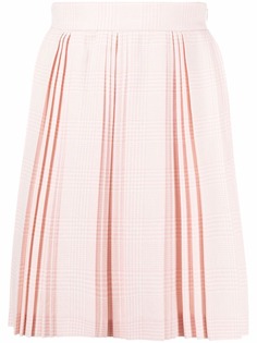 Balmain плиссированная юбка в клетку