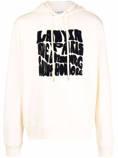 LANVIN logo-lettering hoodie