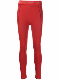 Aries logo-waist cropped leggings