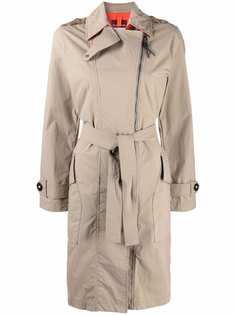 Parajumpers off-centre zip trench coat