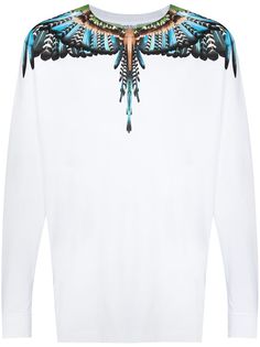 Marcelo Burlon County of Milan Wings-print long-sleeve T-shirt