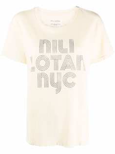 Nili Lotan logo-print cotton T-shirt