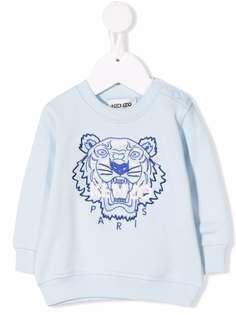 Kenzo Kids logo-embroidered organic cotton sweatshirt
