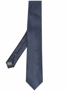 Canali silk-jacquard tie