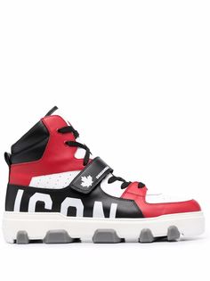 Dsquared2 Icon colour-block high-top sneakers
