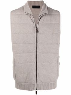 Iris Von Arnim zipped padded gilet