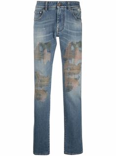 ETRO джинсы с вышивкой