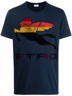 ETRO футболка с принтом Pegaso