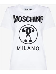 Moschino футболка с принтом Double Question Mark