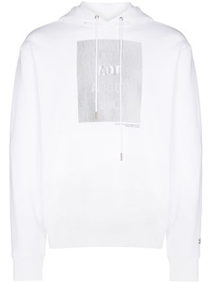 Helmut Lang худи HWT lenticular с кулиской и принтом