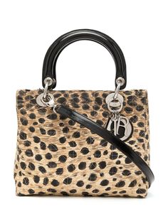 Christian Dior сумка Cannage Lady Dior pre-owned с принтом