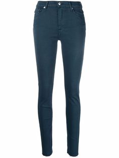 7 For All Mankind джинсы скинни средней посадки