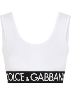 Dolce & Gabbana укороченный топ с логотипом