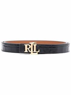 Lauren Ralph Lauren двусторонний ремень с тиснением под крокодила