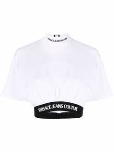 Versace Jeans Couture укороченная футболка с логотипом