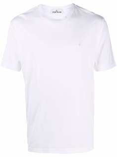 Stone Island футболка с вышитым логотипом