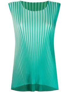 Pleats Please Issey Miyake плиссированный топ с эффектом омбре