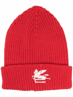 ETRO embroidered-logo knitted beanie
